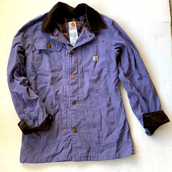 Carhartt Jackets & Blazers - Vintage Carhartt Purple Lilac Barn Chore Coat Jacket size XS